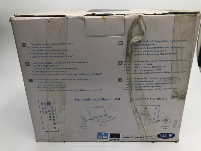 DYSK MULTIMEDIALNY DO TV LACIE LACINEMA 750GB