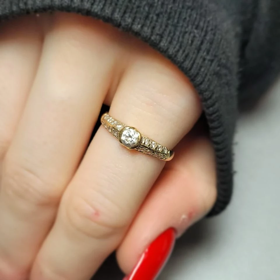 zloty-pierscionek-585-216g-stan-uzywany