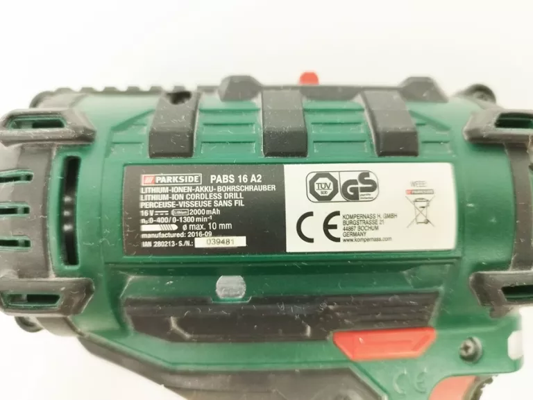 WKRĘTARKA PARKSIDE PBS 16 A2 16V