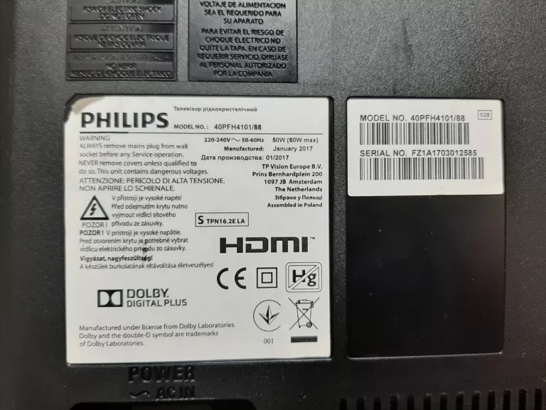 TELEWIZOR PHILIPS 40PFH4101/88