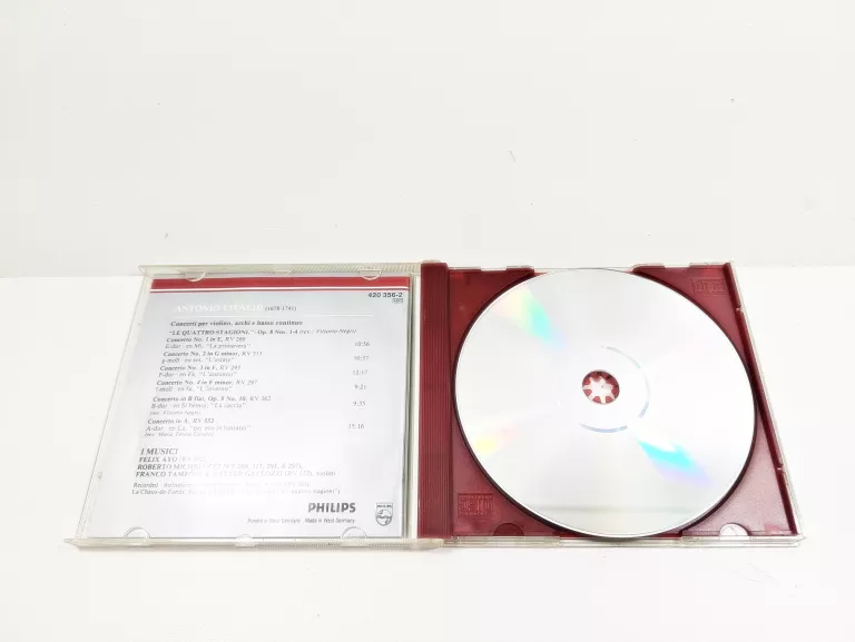PŁYTA CD Z MUZYKĄ VIVALDI 4 PORY ROKU 4 SEASONS