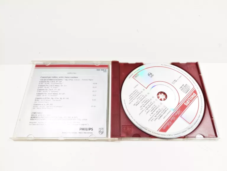 PŁYTA CD Z MUZYKĄ VIVALDI 4 PORY ROKU 4 SEASONS