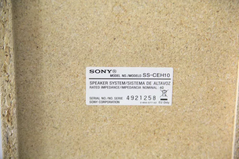 KOLUMNY GŁOŚNIKOWE SONY SS-CEH10