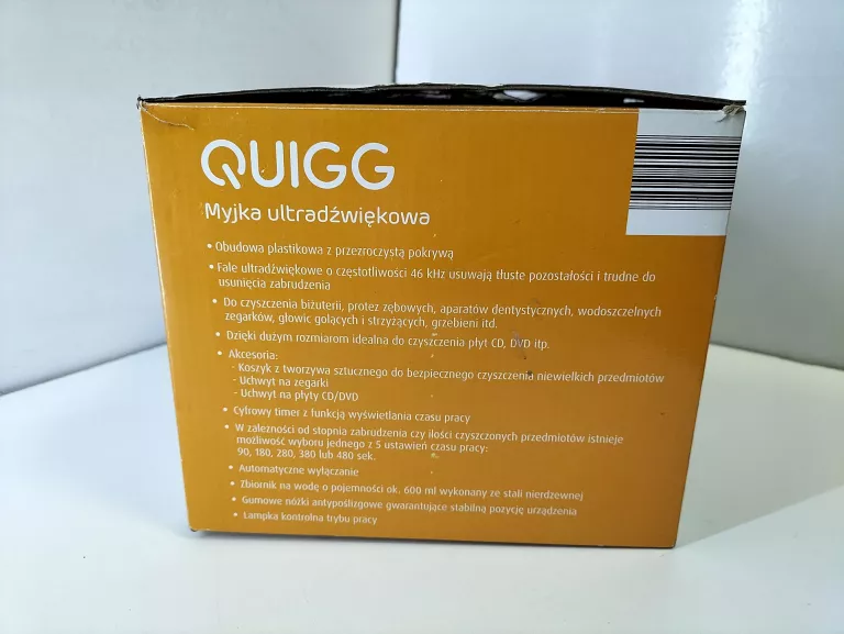 QUIGG MYJKA ULTRADŹWIĘKOWA 46KHZ DO BIŻUTERII