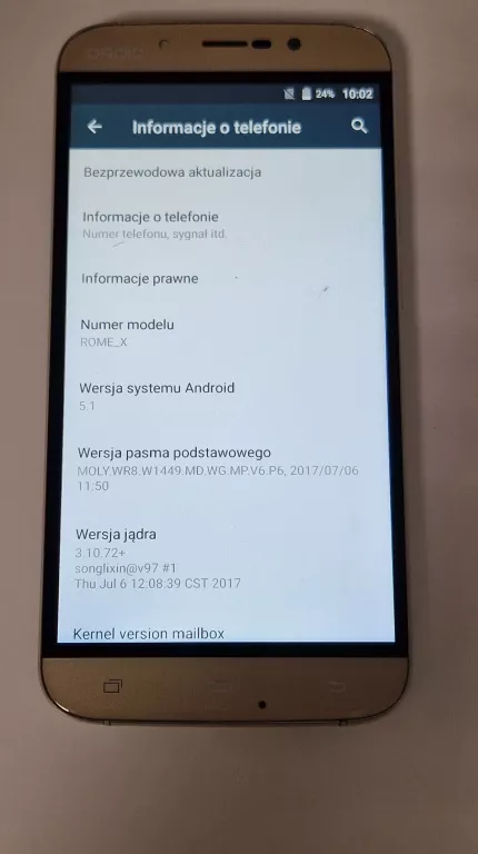 TELEFON KIANO ROME X