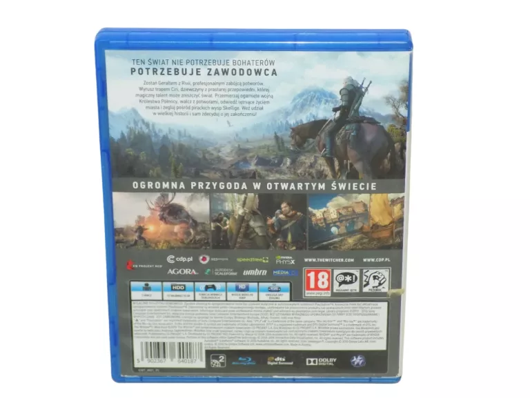 WIEDŹMIN 3 DZIKI GON PL PS4 + MAPA ŚWIATA