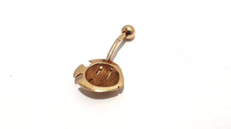 ZŁOTA RYBKA PIERCING PR 585 3.66 G 1,5X1,5CM
