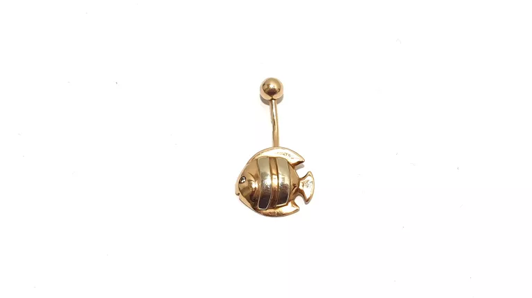 ZŁOTA RYBKA PIERCING PR 585 3.66 G 1,5X1,5CM