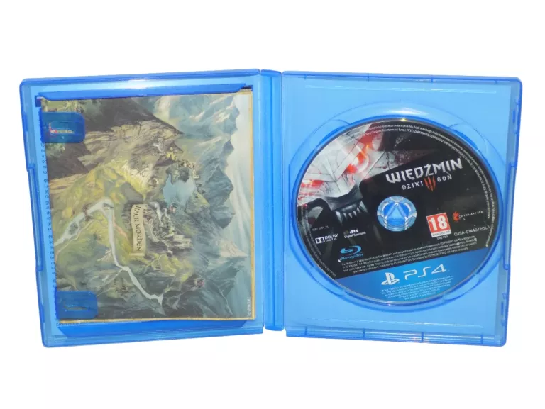 WIEDŹMIN 3 DZIKI GON PL PS4 + MAPA ŚWIATA