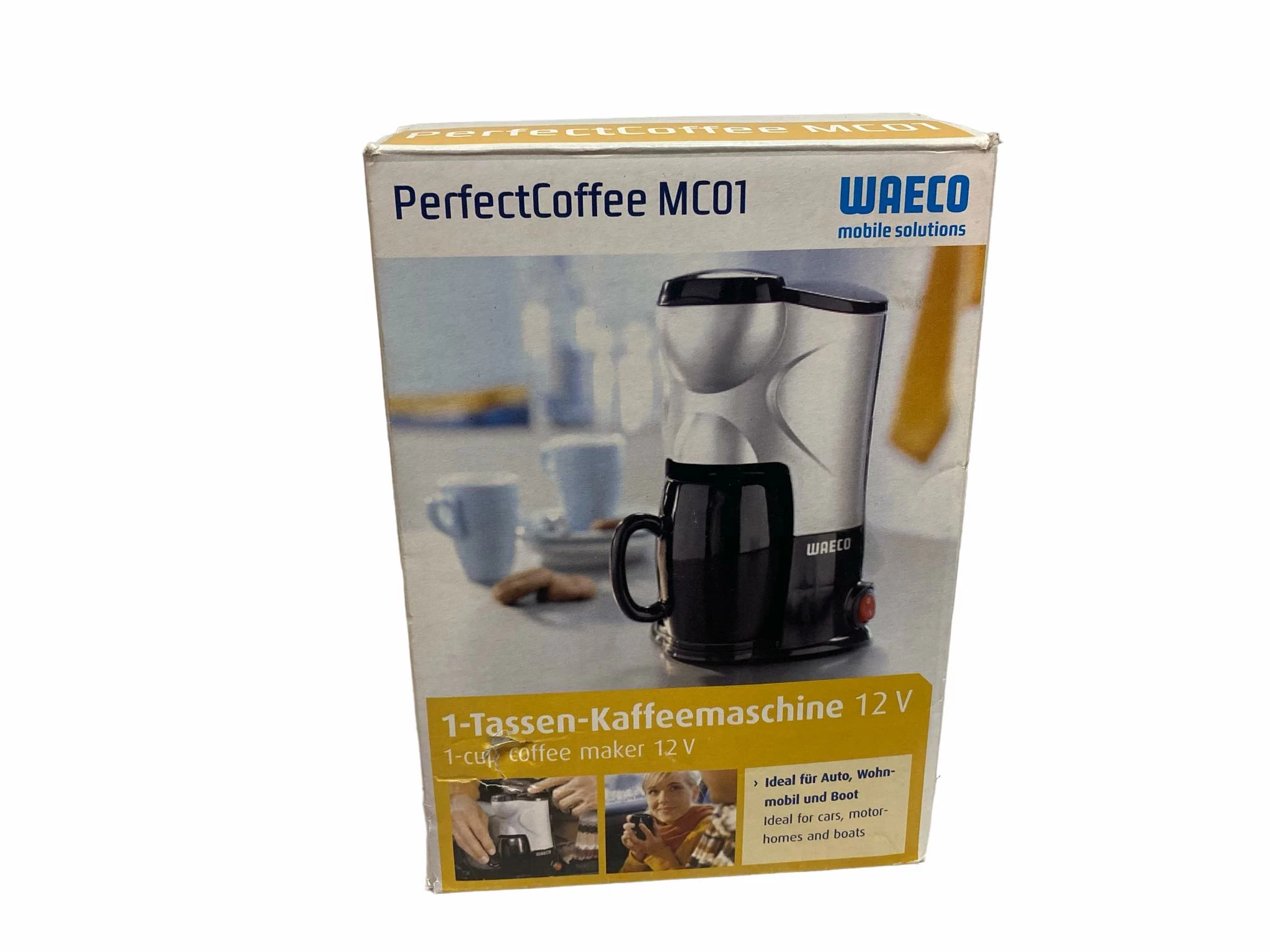 Waeco MC-01 Single Cup Coffee Maker 12 V Silver Black