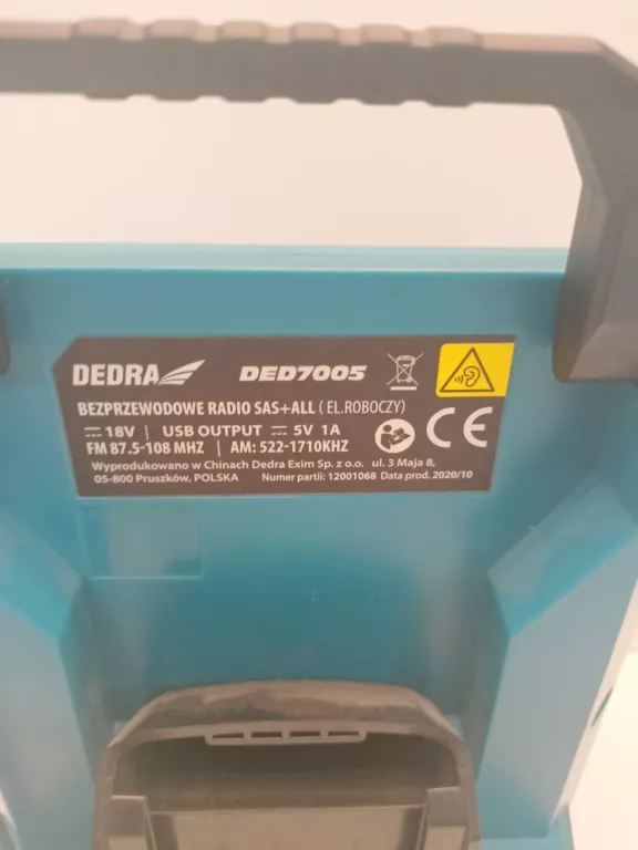 RADIO BUDOWLANE DEDRA DED7005