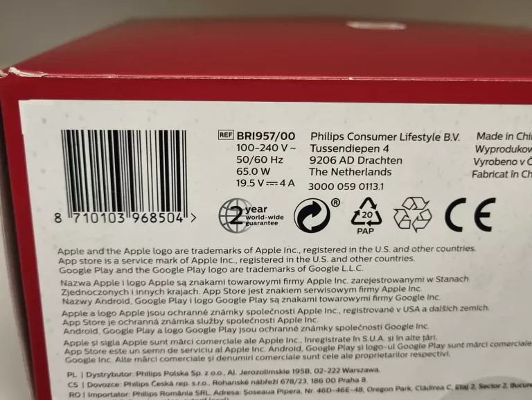 DEPILATOR LASEROWY PHILIPS LUMEA IPL 9000 BRI 957