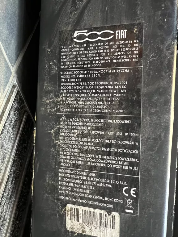 hulajnoga-elektryczna-fiat-f500-f85-moc-silnika-350