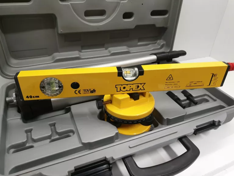 POZIOMICA LASEROWA TOPEX ZE STATYWEM
