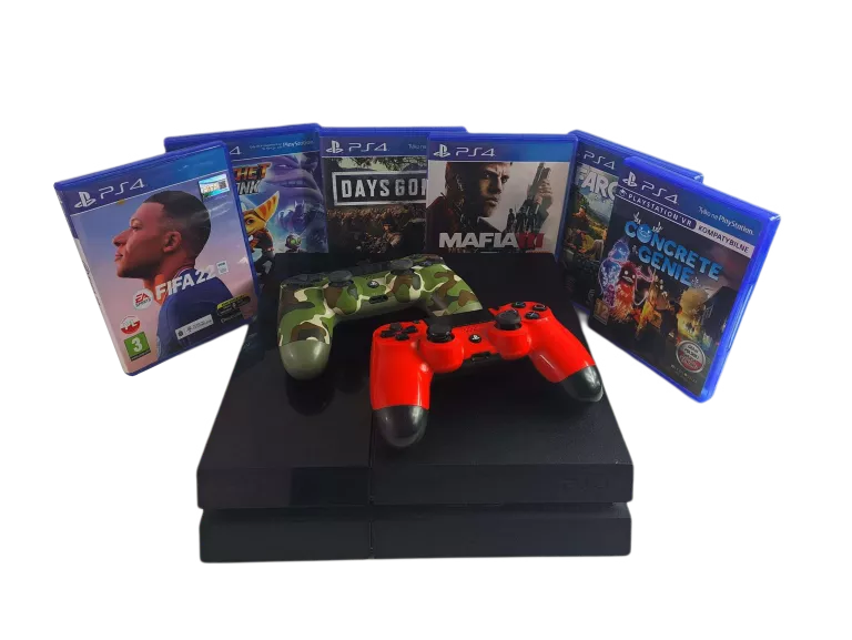 SONY PLAYSTATION 4 500GB 2 PADY 6 GIER
