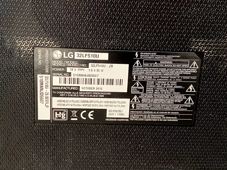 TELEWIZOR LG 32LF510U 32" LED HD READY OPIS!!