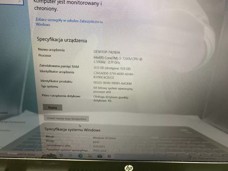 HP PAVILION 15-CC5XX I5-7GEN 12GB/1TB HDD WIN10