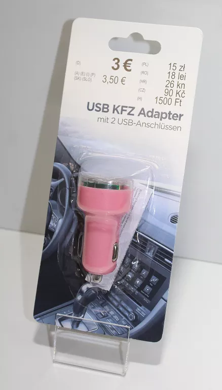 ADAPTER USB DO ZAPALNICZKI SAMOCHODOWEJ