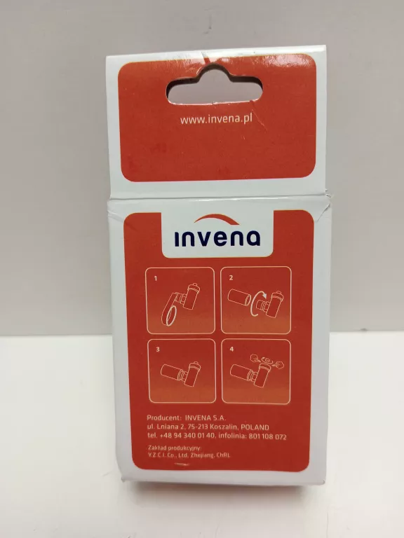 INVENA ODPOWIETRZNIK AUTOMATYCZNY KĄTOWY 1/2''