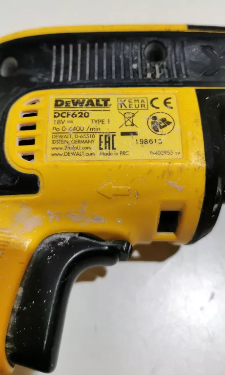 PISTOLET DO WKRĘTÓW DO GIPSU DEWALT DCF620