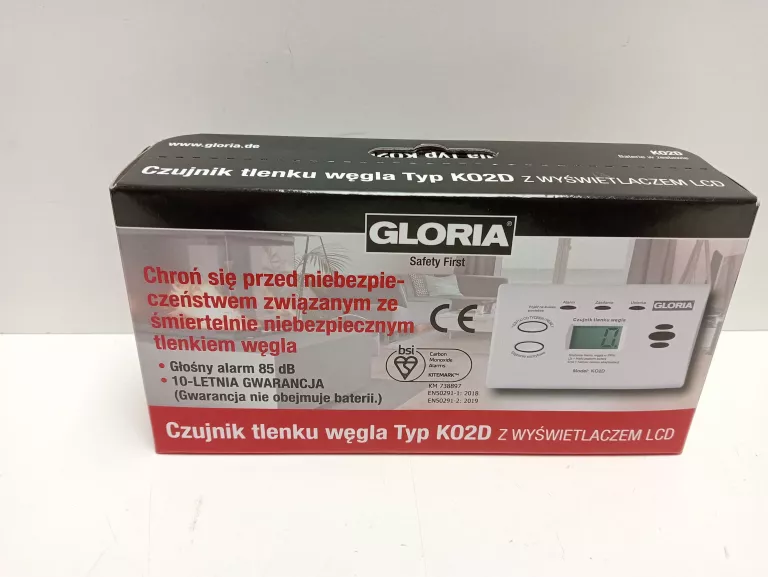 CZUJNIK TLENEK WĘGLA CZADU TYP K02D GLORIA LCD