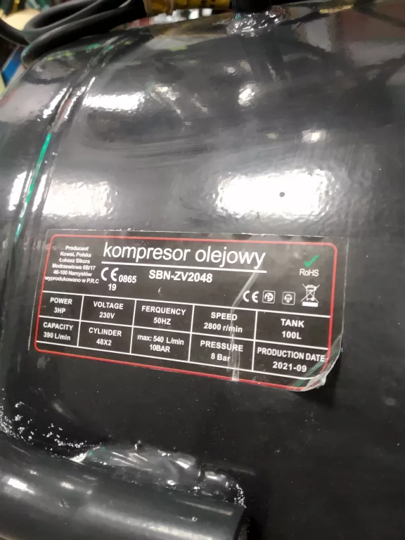 KOMPRESOR KOWAL SBN ZV2048 100L