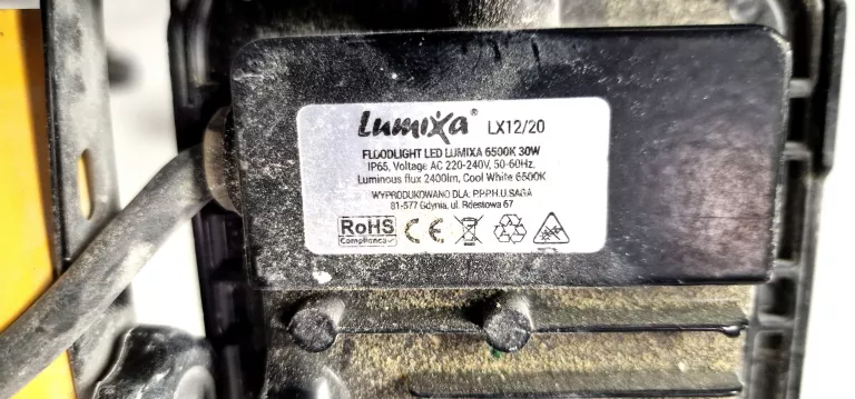 LAMPA HALOGENOWA NA STATYWIE LUMIXA