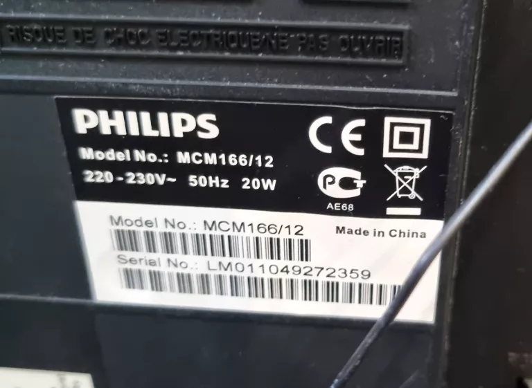 MINI WIEŻA PHILIPS MCM166 + PILOT