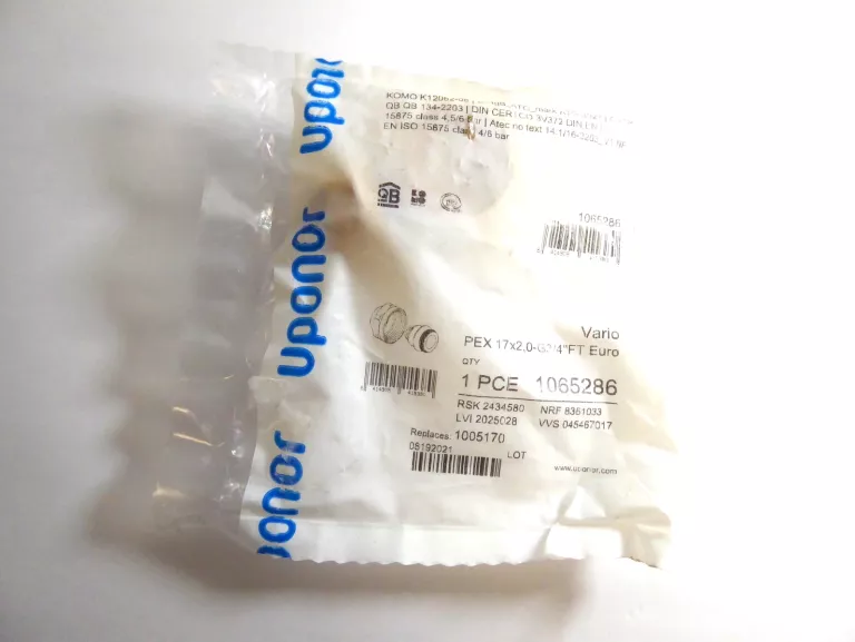 ZŁĄCZKA ZACIS PEX UPONOR VARIO 17X2,0-G3/4 FTEURO