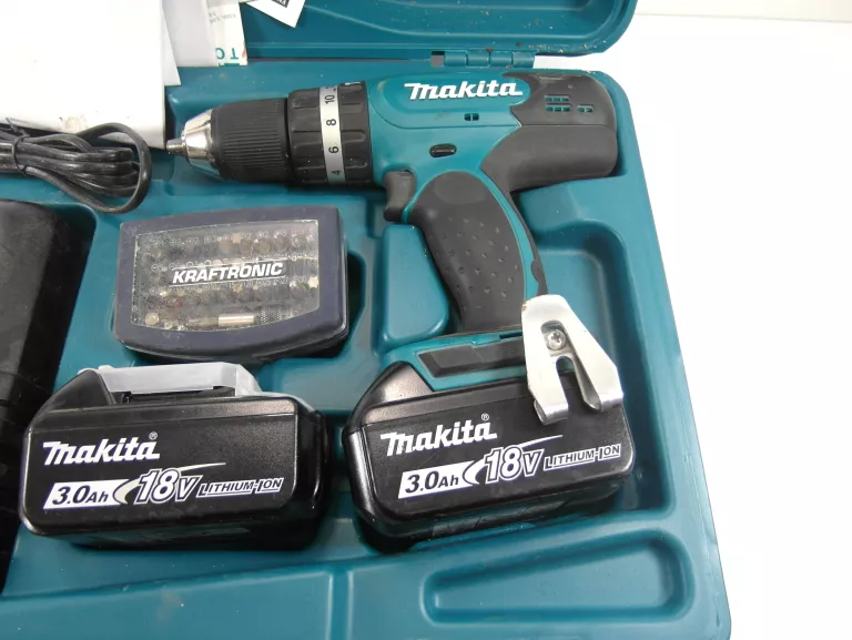 WKRĘTARKA MAKITA DHP453RFE 18 V - KOMPLET + 2 AKU