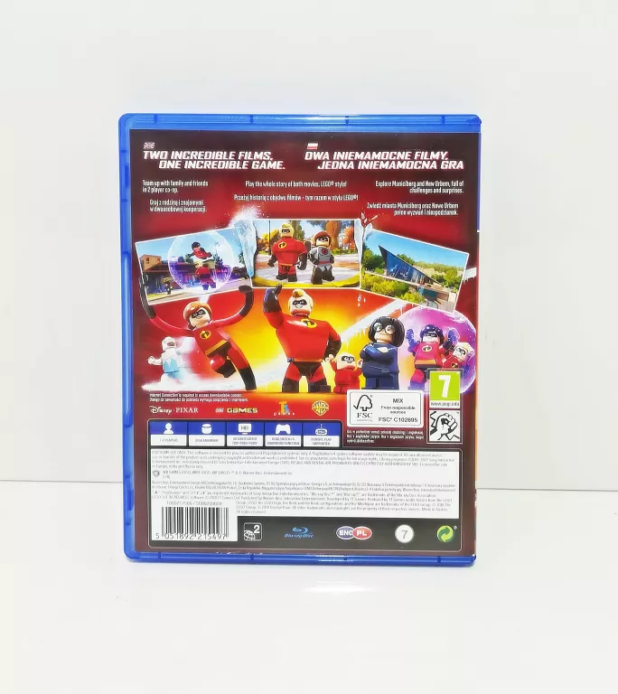 LEGO DISNEY PIXAR INIEMAMOCNI PS4 PŁYTA DUBBING P