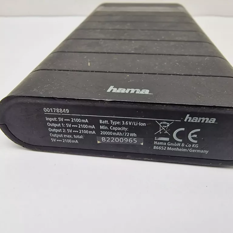 POWERBANK HAMA 10400 MAH