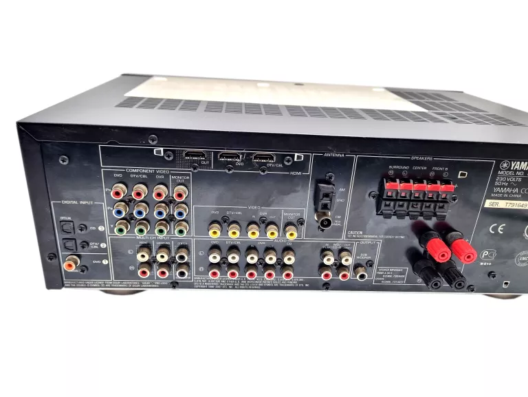 YAMAHA HTR-6130+DVD YAMAHA S663+GŁOŚNIKI ONYX 100