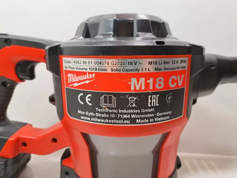 ODKURZACZ MILWAUKEE M18 CV