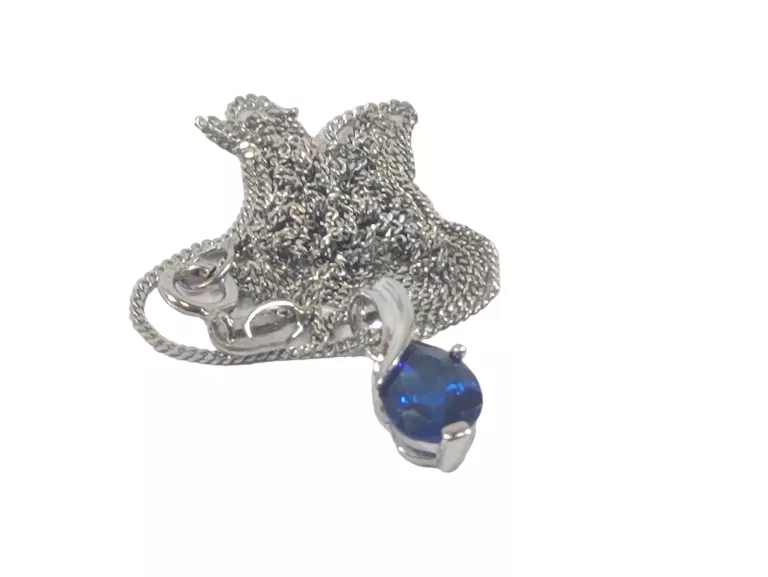 ŁAŃCUSZEK Z ZAWIESZKĄ 375 BIAŁE ZŁOTO 1,81 G 45 CM