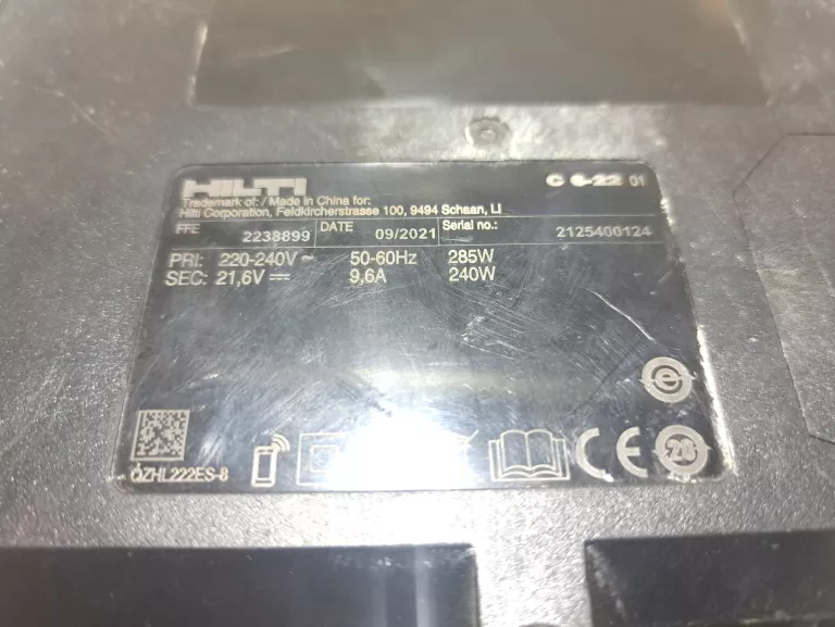 SZYBKI PROSTOWNIK HILTI NURON C 6-22 230V
