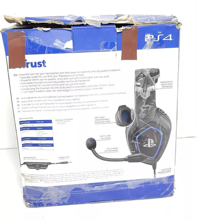 SŁUCHAWKI TRUST GXT 488 FORZE PS4/PS5 STAN DB