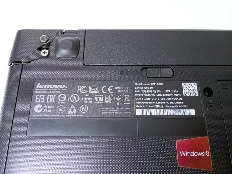 LAPTOP LENOWO G50-30 80G + TORBA