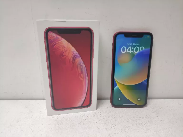 TELEFON IPHONE XR RED 64GB KOMPLET