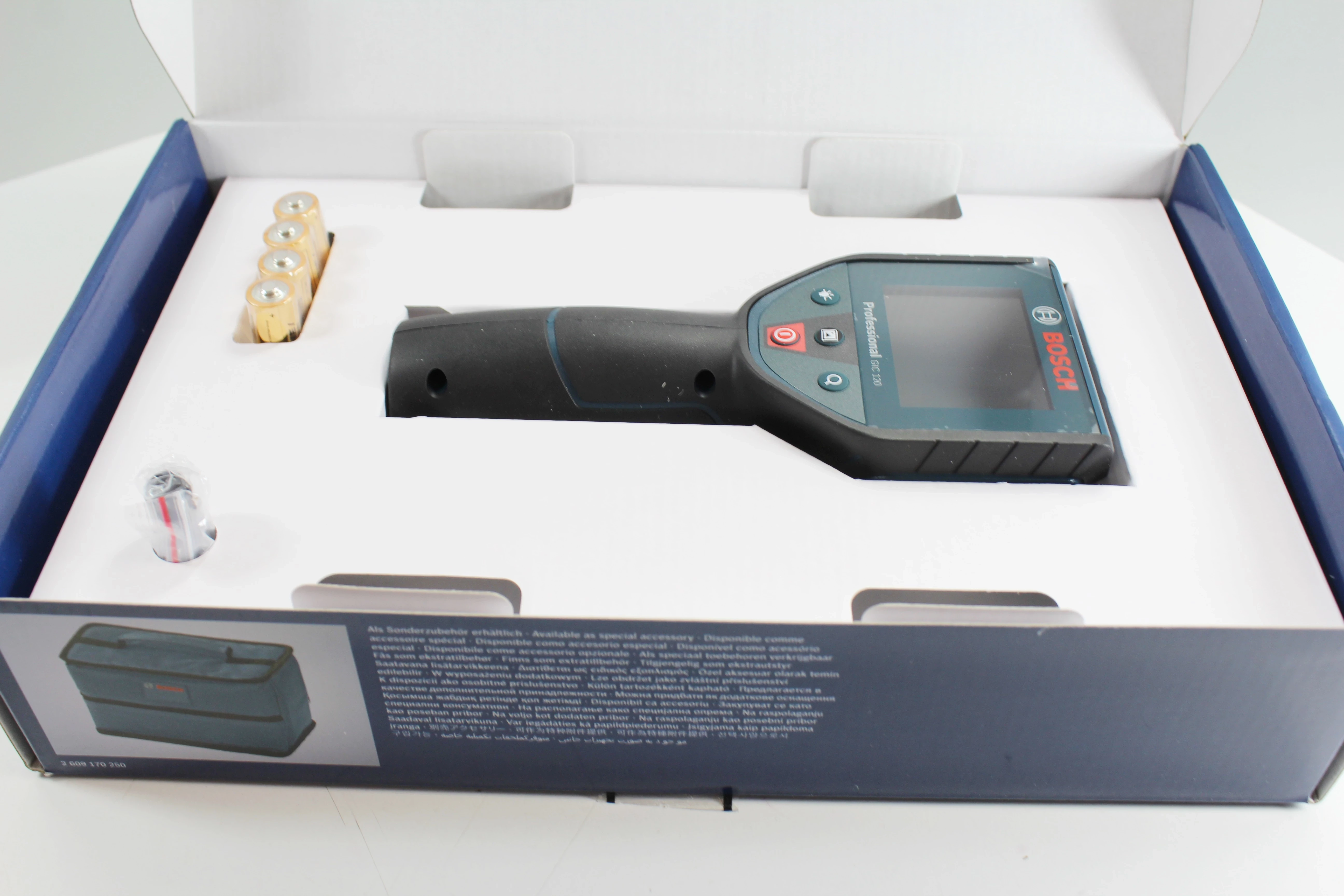 Cámara De Inspección Digital Bosch GIC 120 – Endoscopio Flexible Con Pantalla LCD Y Luces LED