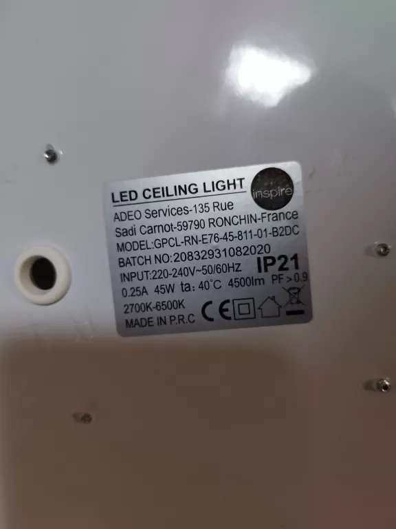 plafon-inspire-vizzini-76cm-igla-kolor-bialy