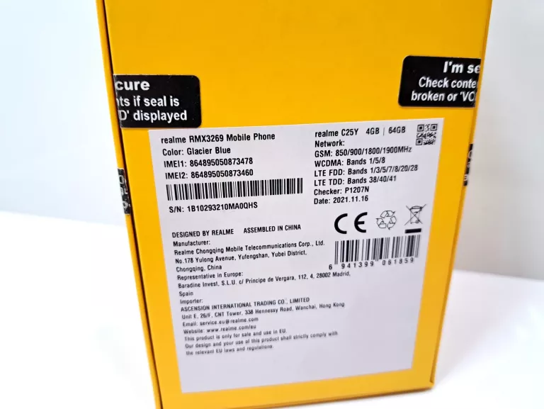 REALME C25Y 4GB/64GB - OPIS