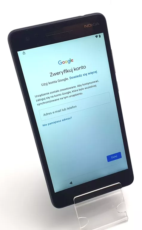 NOKIA 2.1 TA-1080-KONTO GOOGLE-OPIS