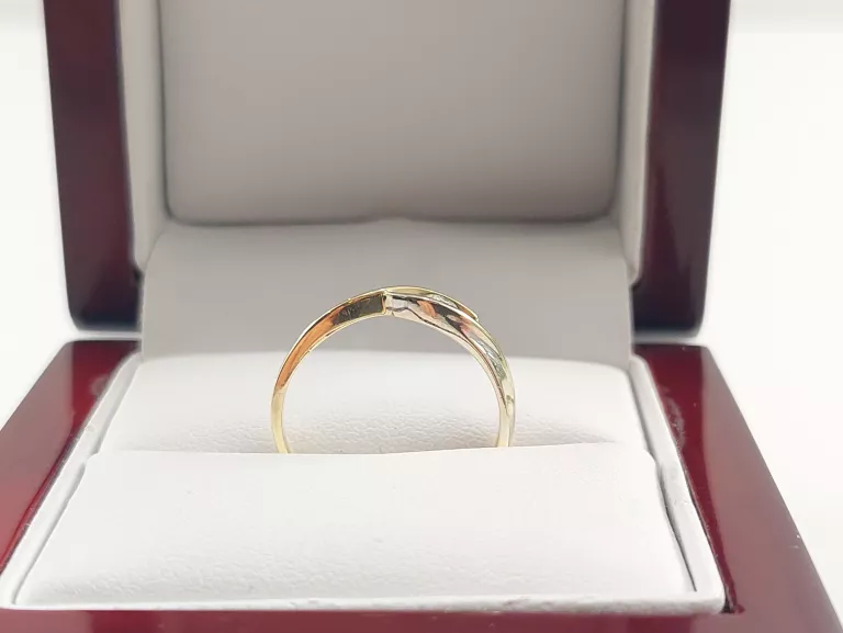 ZŁOTY PIERŚCIONEK 585 Z BRYLANTEM 0.08CT ROZMIAR 12 CERTYFIKAT DIAMENT