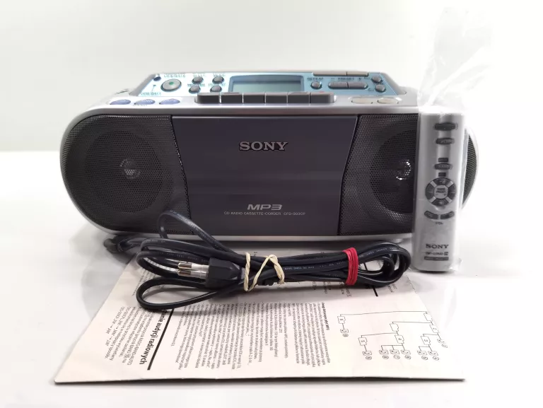 RADIO BOOMBOX CD MP3 KASETY SONY CFD-S03CP
