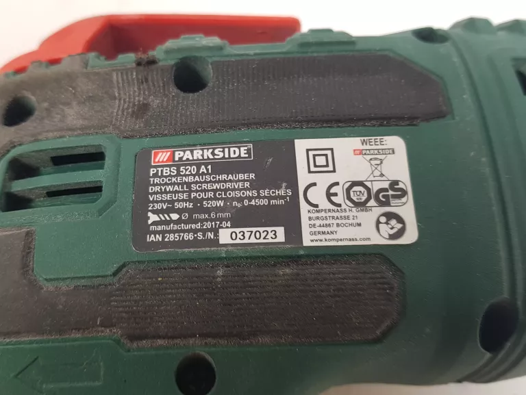 WKRĘTARKA TAŚMOWA PARKSIDE PTBS 520 A1