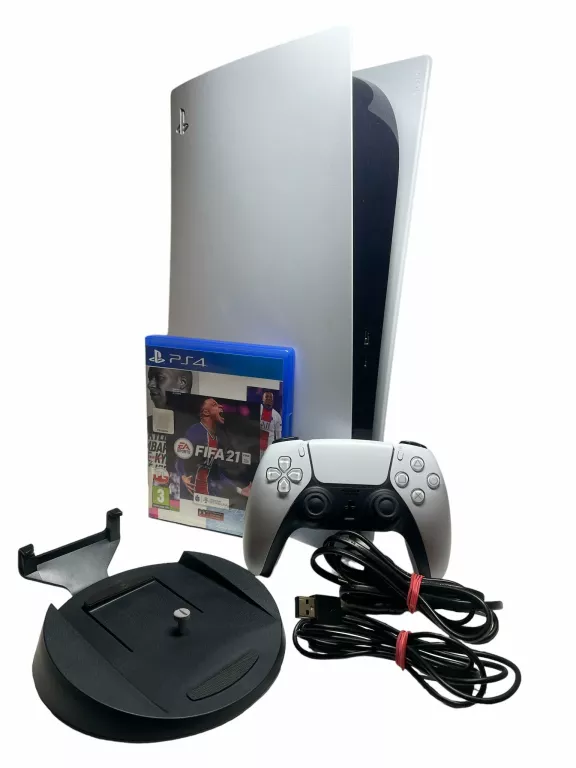 KONSOLA PS5 825 GB NAPĘD PAD GRA FIFA 21 PS4