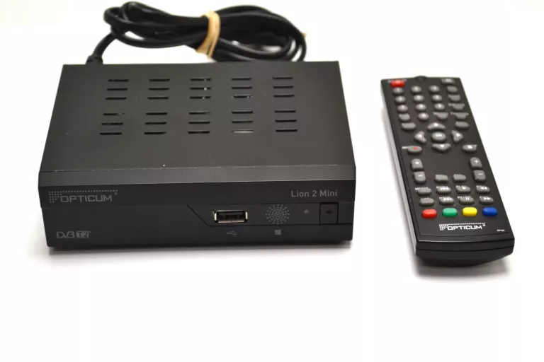 dekoder-dvb-t2-opticum-lion-2-mini-pilot-stan-uzywany