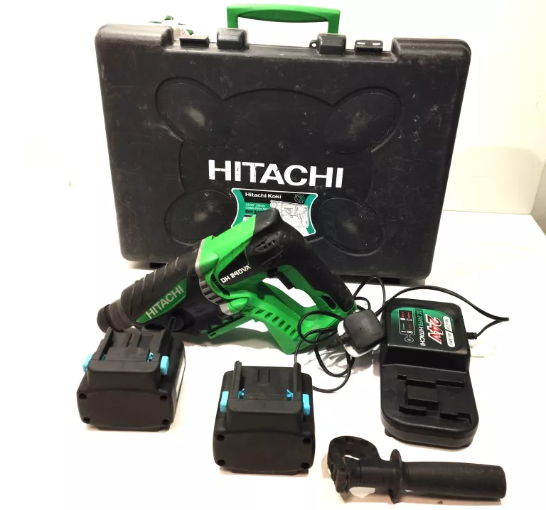 MŁOTOWIERTARKA HITACHI DH24DVA + WALIZKA 2XBAT ŁAD