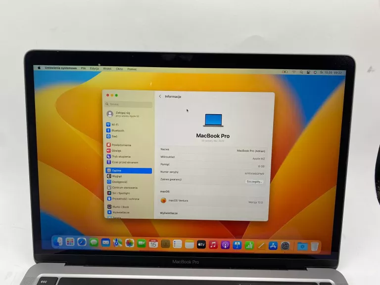 MACBOOK PRO 13.3 M2 2022 @WARTO@